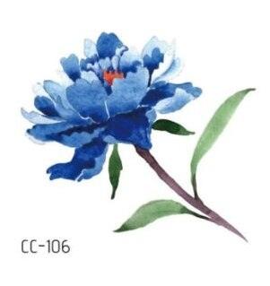Temporary 3D Rose Flower Tattoos Sticker Body Art Tattoo Sticker Waterproof Luxury Tattoo Rose Lotus Flower Fashion Sticker For Womens