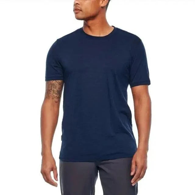 Thick Wool T shirt For Men's Base Layer Modern Shirt Wicking Breathable Quick Dry Anti-Odor With Many Colors Men's Solid Regular Fit T-Shirt Men's Half Sleeves Round Neck T-Shirt