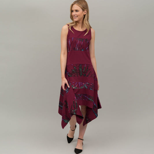 Tie-Dye Colorblock Dress