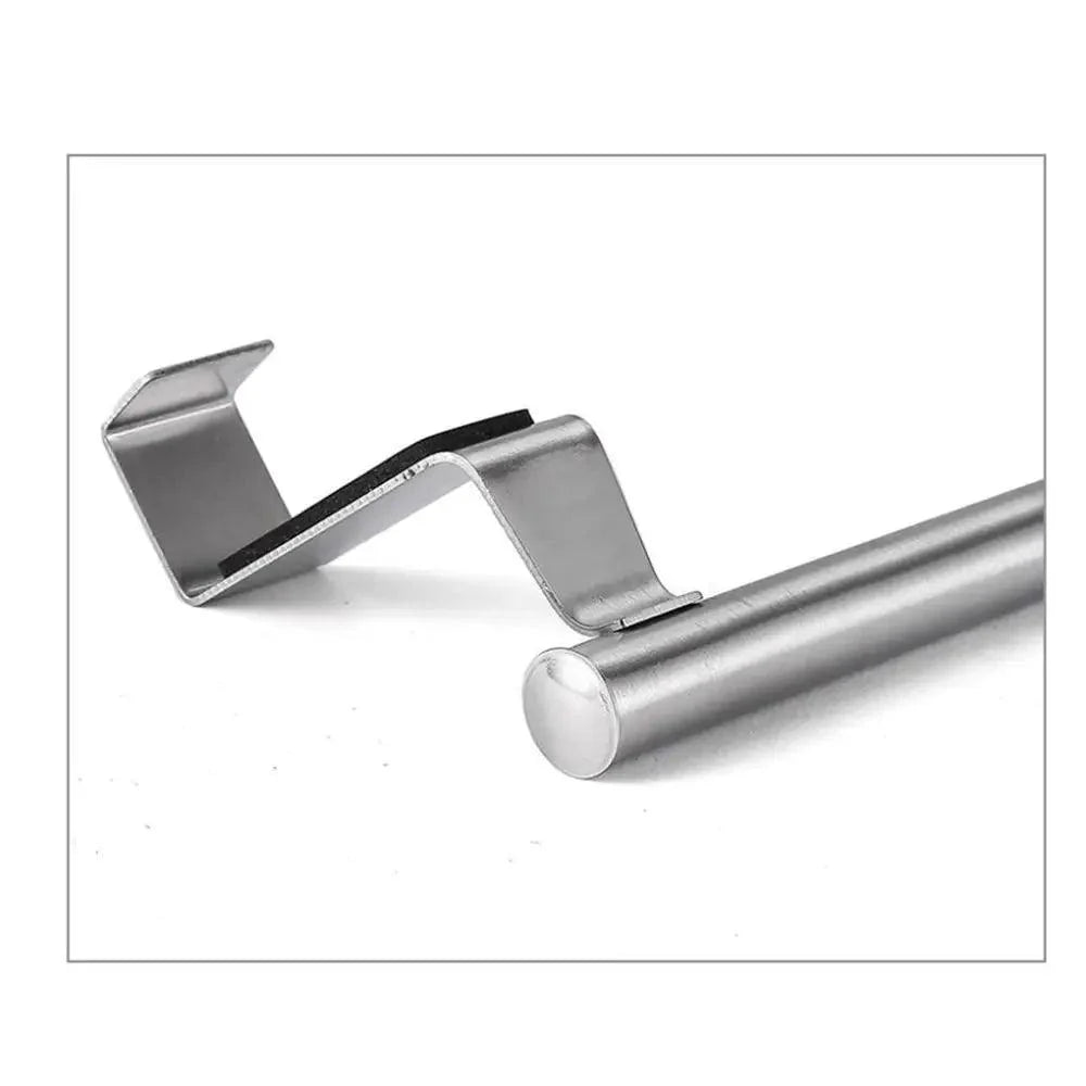 Towel Rack Over Door Towel Bar Hanging Holder Stainless Steel Bathroom Kitchen Cabinet Towel Rag Rack Shelf Hanger Tool Gadget