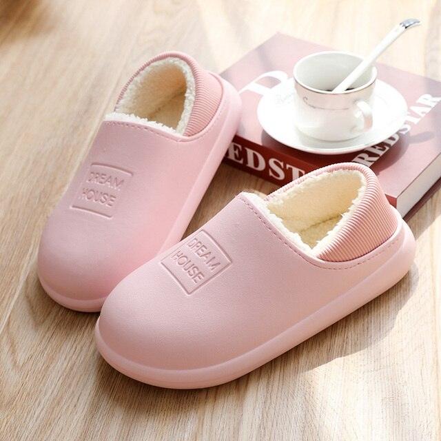 Unisex Home Winter Clogs Indoor Fur Warm Slippers For Women New Fashion Footwear Winter Slippers Home House Shoes Warm Plush Fleece Lining Garden Clogs Outdoor Indoor Clogs