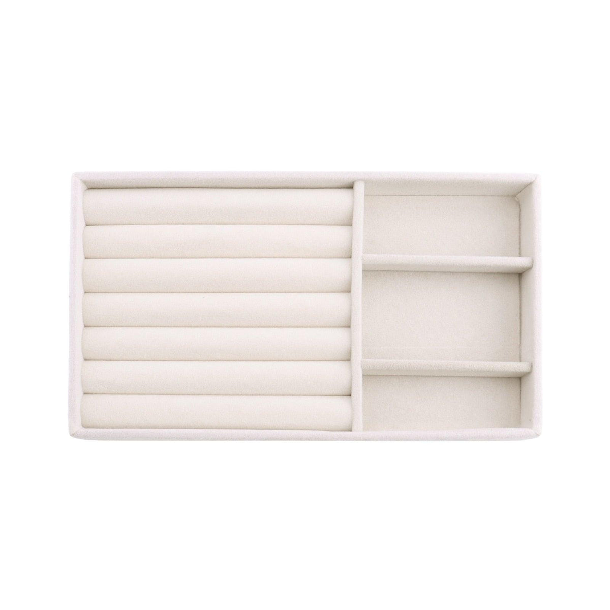 Velvet Jewelry Box Display Tray Drawer Storage Jewelry Holder For Ring Earrings Necklace Bracelet Soft Velvet Organizer Case Velvet Display Holder for Earrings Ring Bracelet Necklace