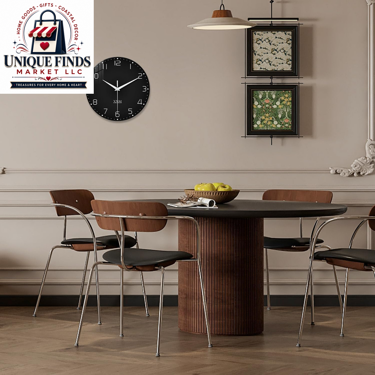 XNM 14-Inch Battery Operated Decorative Wall Clock