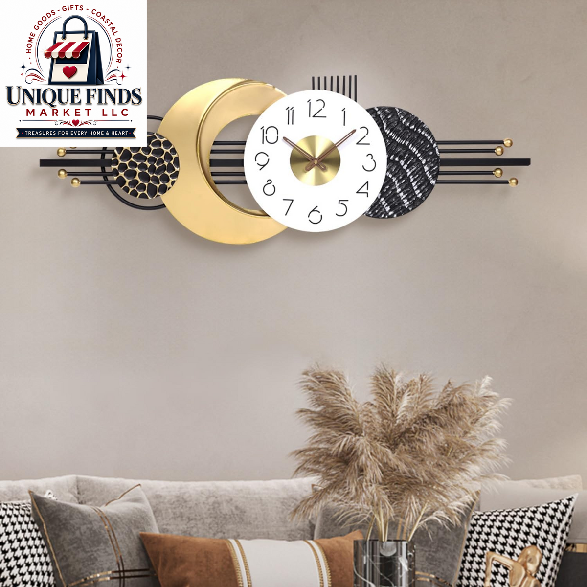 12-Inch Battery-Operated Wooden Wall Clock - Non-Ticking Quartz Analog Clock for Home and Classroom Decor - Easy to Install and Read