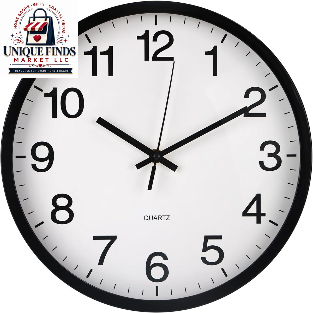 Silent Quartz Movement Wall Clock - Modern Round Plastic Design for Home, Office, School, Living Room, Bedroom, Kitchen (Pink, 12 Inch)