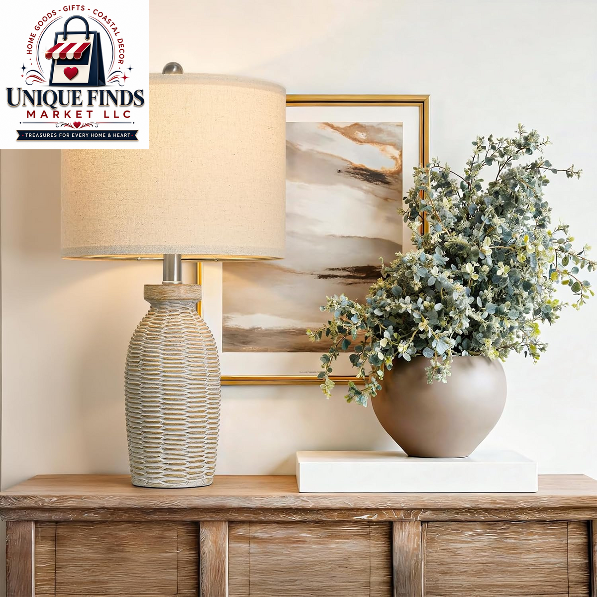 G-SAFAVA Set of 2 Table Lamps for Living Room and Bedroom, 22.75" Bedside Lighting