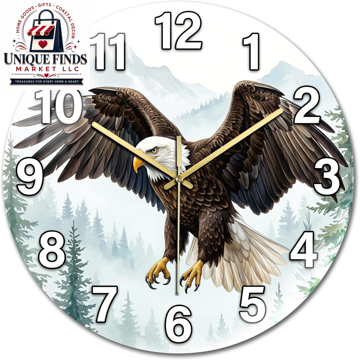 Peacoblue 12-Inch Battery-Operated Basketball Wall Clock