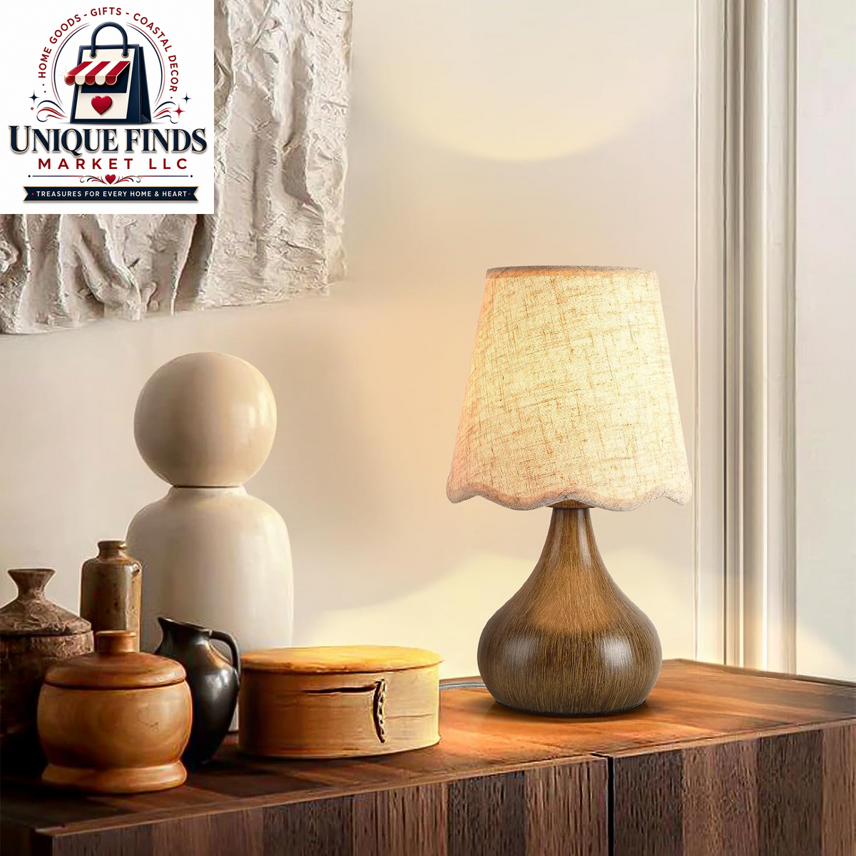 Ziqqeelam Rattan Small Bedside Table Lamp - Boho Mini Table Lamp for Nightstands, Ideal for Farmhouse Decor and Compact Spaces in Bedrooms, Kitchens, and Dorms