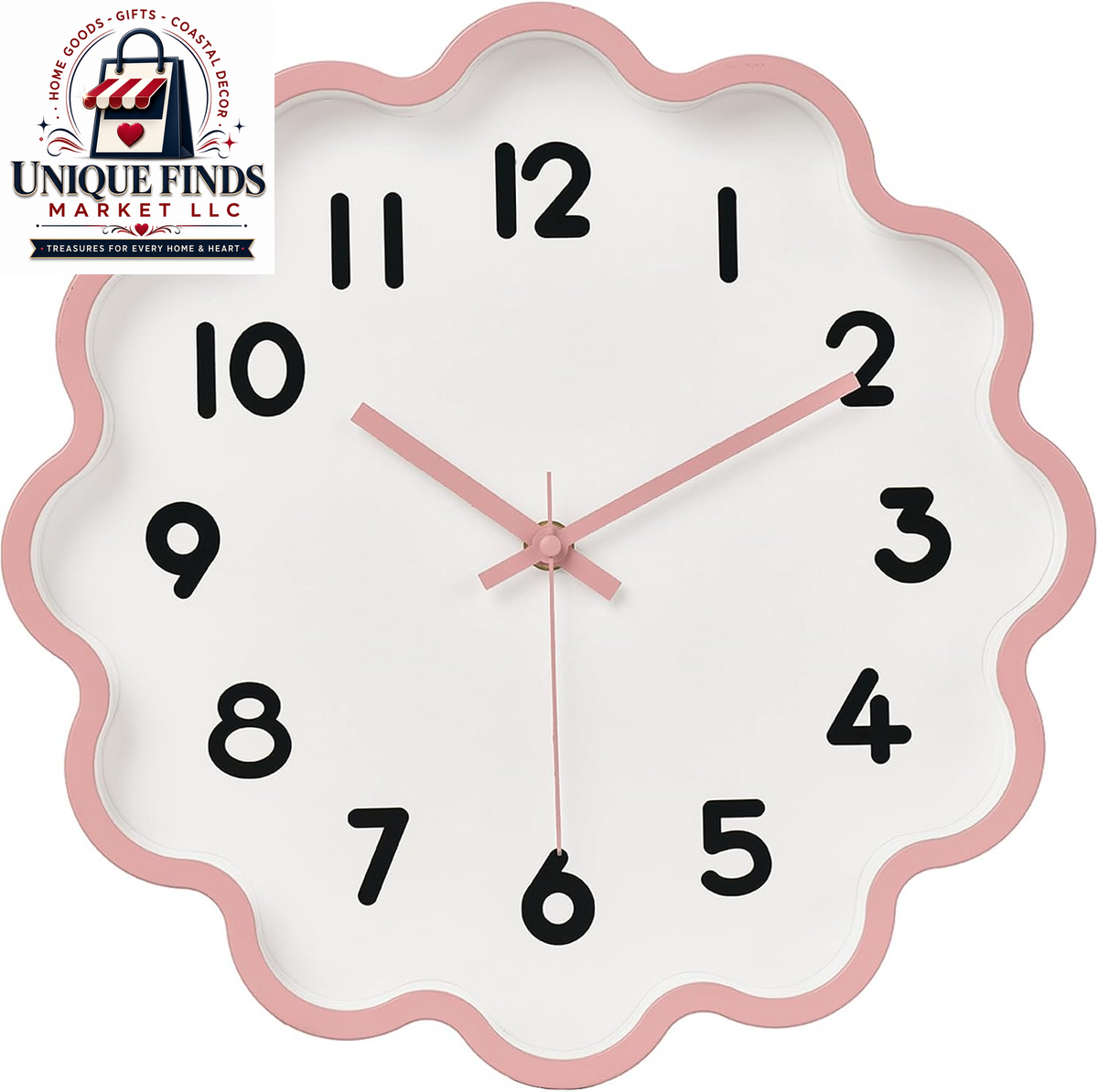 HZDHCLH 12-Inch Battery Operated Silent Wall Clock in Green
