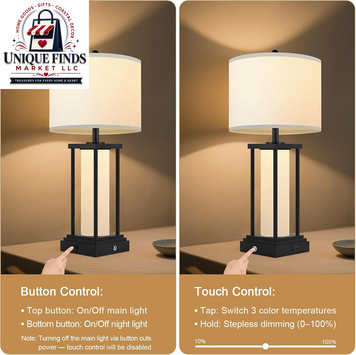 26.8'' Farmhouse Table Lamps, Table Lamps for Livingroom(Bulbs Included)