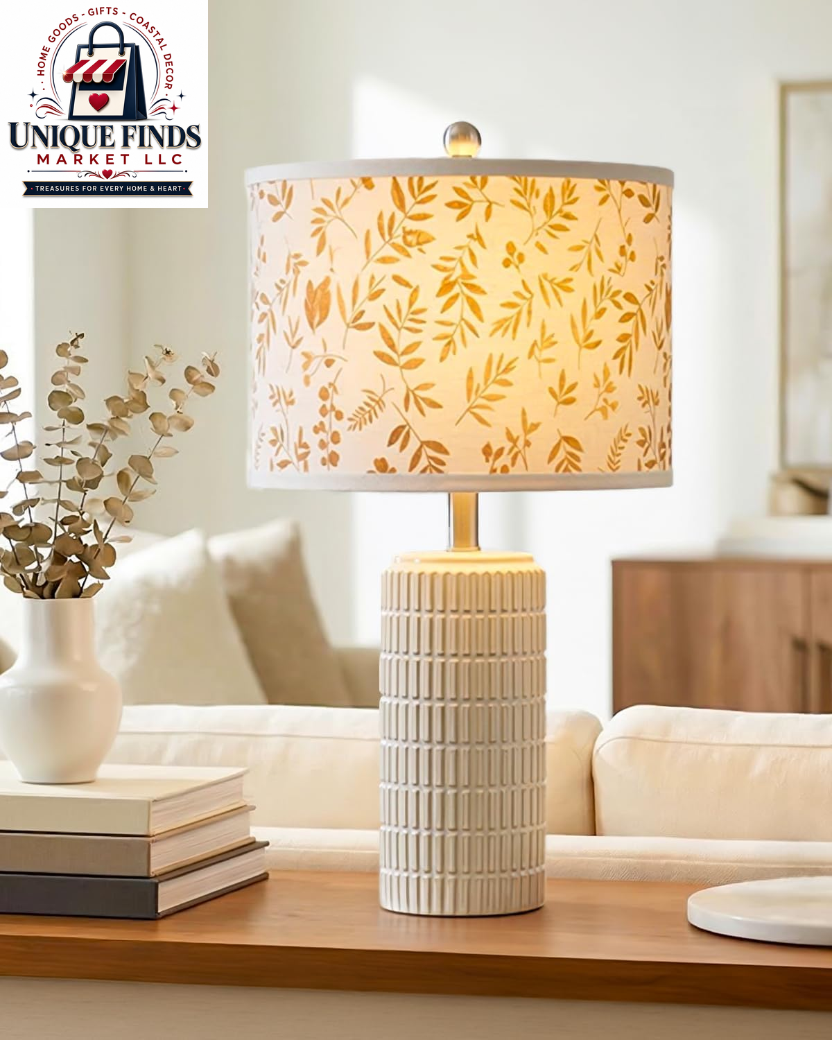 Pokat 23" Blue Ceramic Table Lamps - Set of 2, Traditional Farmhouse Bedside and Living Room Nightstand Lamps