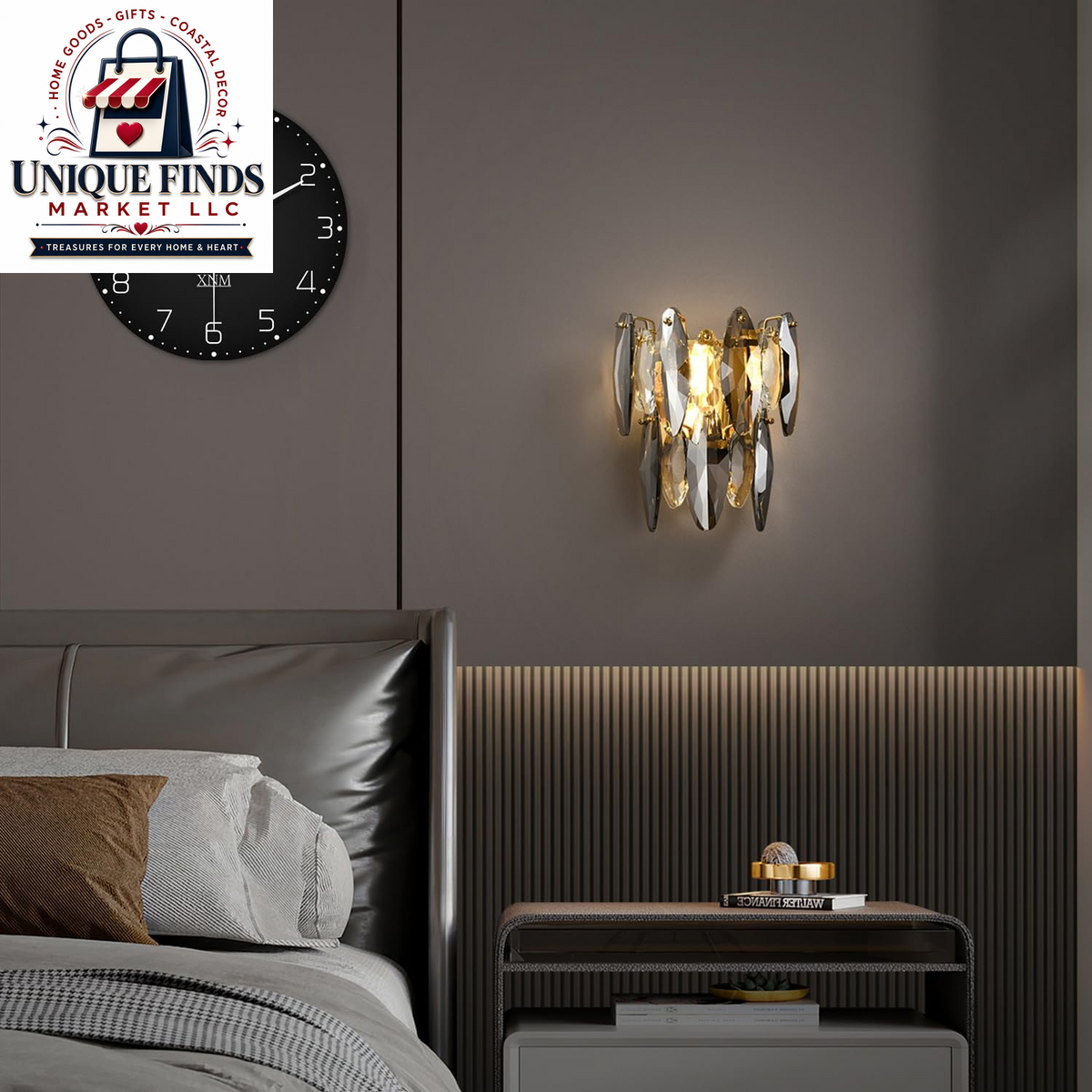 XNM 14-Inch Battery Operated Decorative Wall Clock