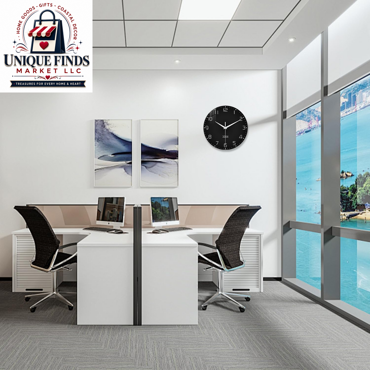 XNM 14-Inch Battery Operated Decorative Wall Clock