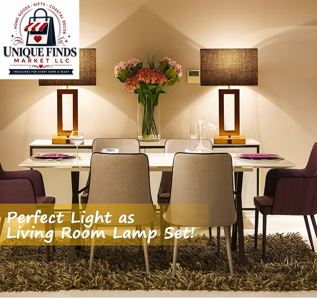 Set of 2 Modern 22'' Black and Gold Touch Control Table Lamps with USB Ports, 3-Way Dimmable Function and LED Bulbs Included, Ideal for Bedrooms and Living Room End Tables