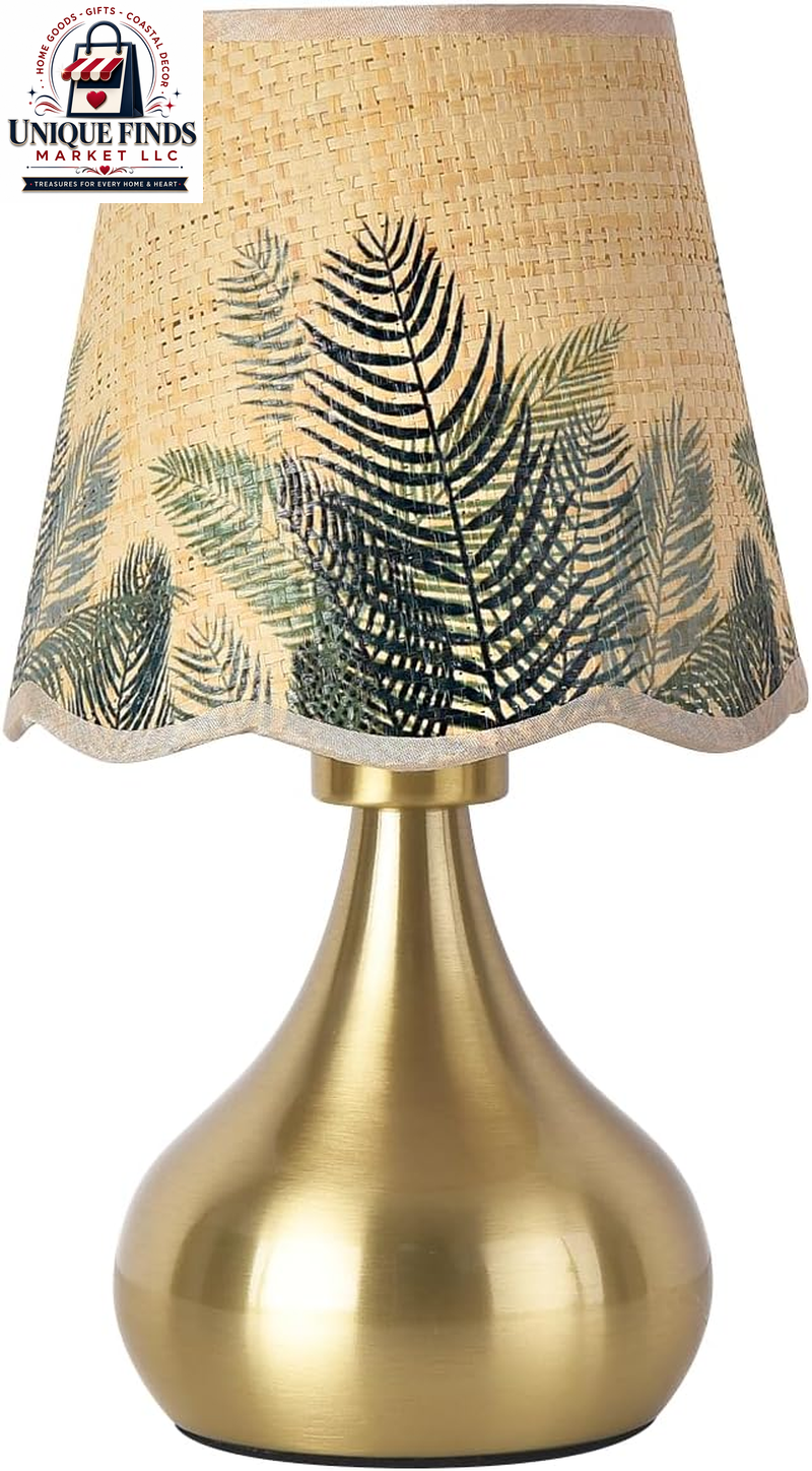 Ziqqeelam Rattan Small Bedside Table Lamp - Boho Mini Table Lamp for Nightstands, Ideal for Farmhouse Decor and Compact Spaces in Bedrooms, Kitchens, and Dorms