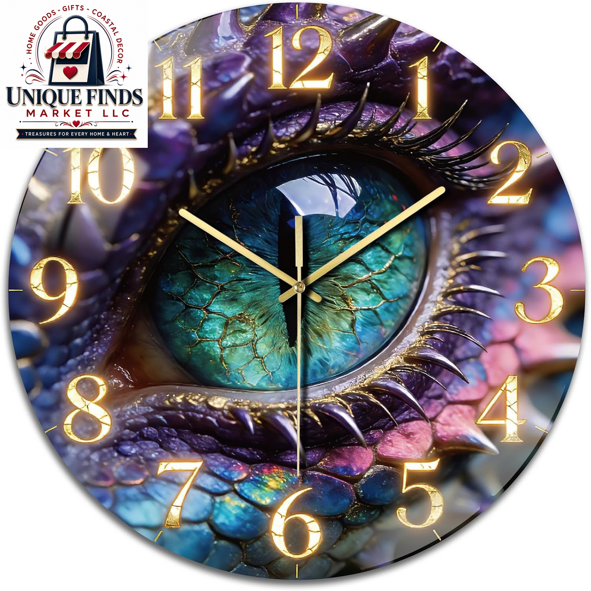 Peacoblue 12-Inch Battery-Operated Basketball Wall Clock