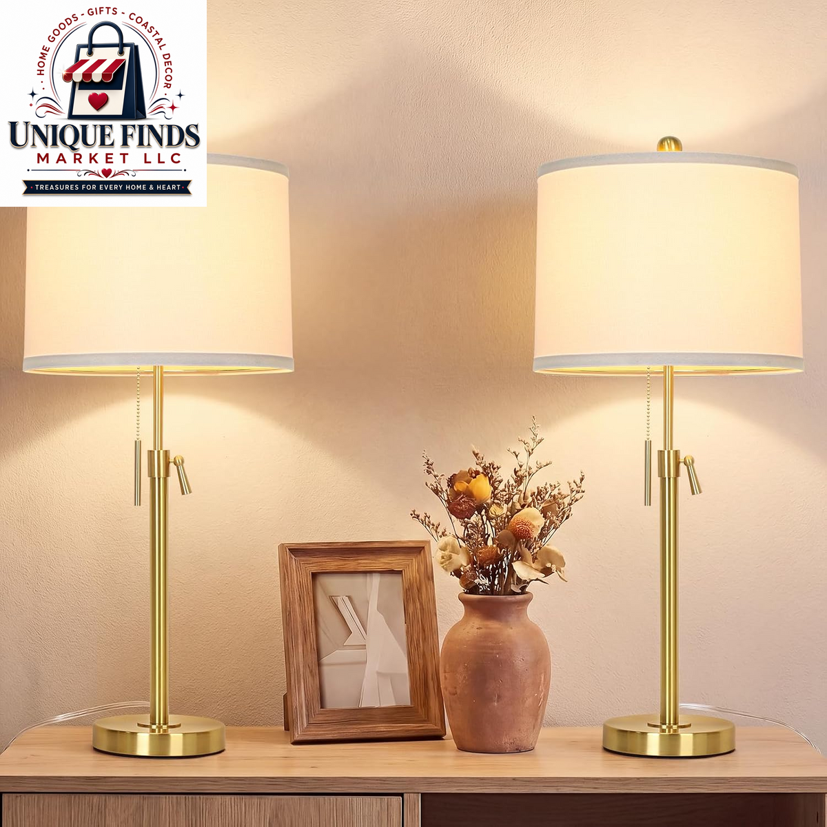 Qingmiao Adjustable Table Lamps Set of 2, 22" to 30" Dimmable Nightstand Lamps for Bedroom and Living Room, Stylish Home Decor and Ideal Housewarming Gifts