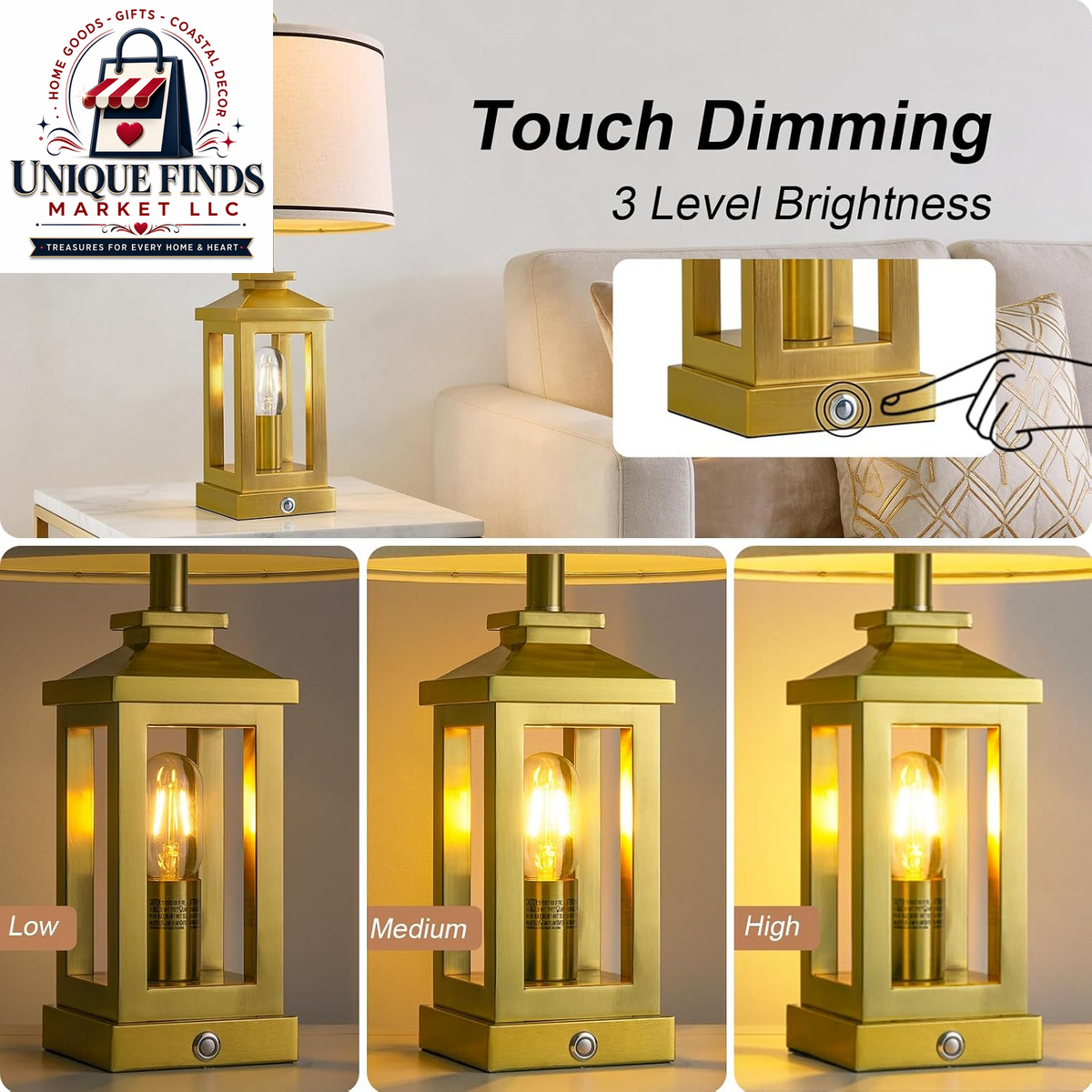 Set of 2 Modern 23.75" Table Lamps for Living Room and Bedroom Nightstands