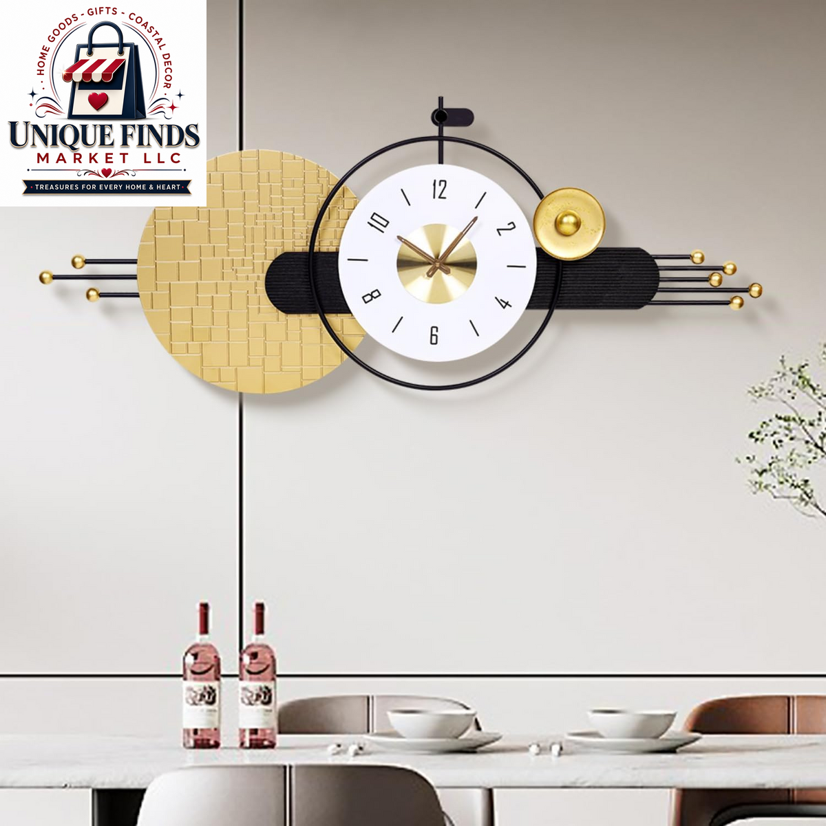 12-Inch Battery-Operated Wooden Wall Clock - Non-Ticking Quartz Analog Clock for Home and Classroom Decor - Easy to Install and Read