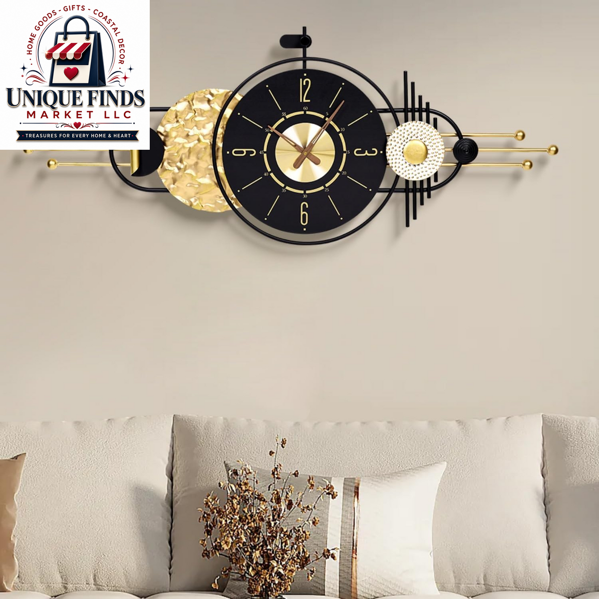 12-Inch Battery-Operated Wooden Wall Clock - Non-Ticking Quartz Analog Clock for Home and Classroom Decor - Easy to Install and Read