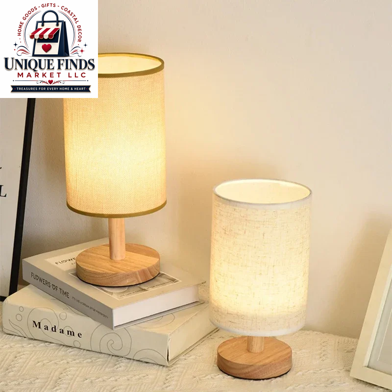 USB Plug Night Light Chinese Style Lamp LED Table Lamp Simple Dimmable Fabric Lampshade Living Room Bedroom Bedside Lighting