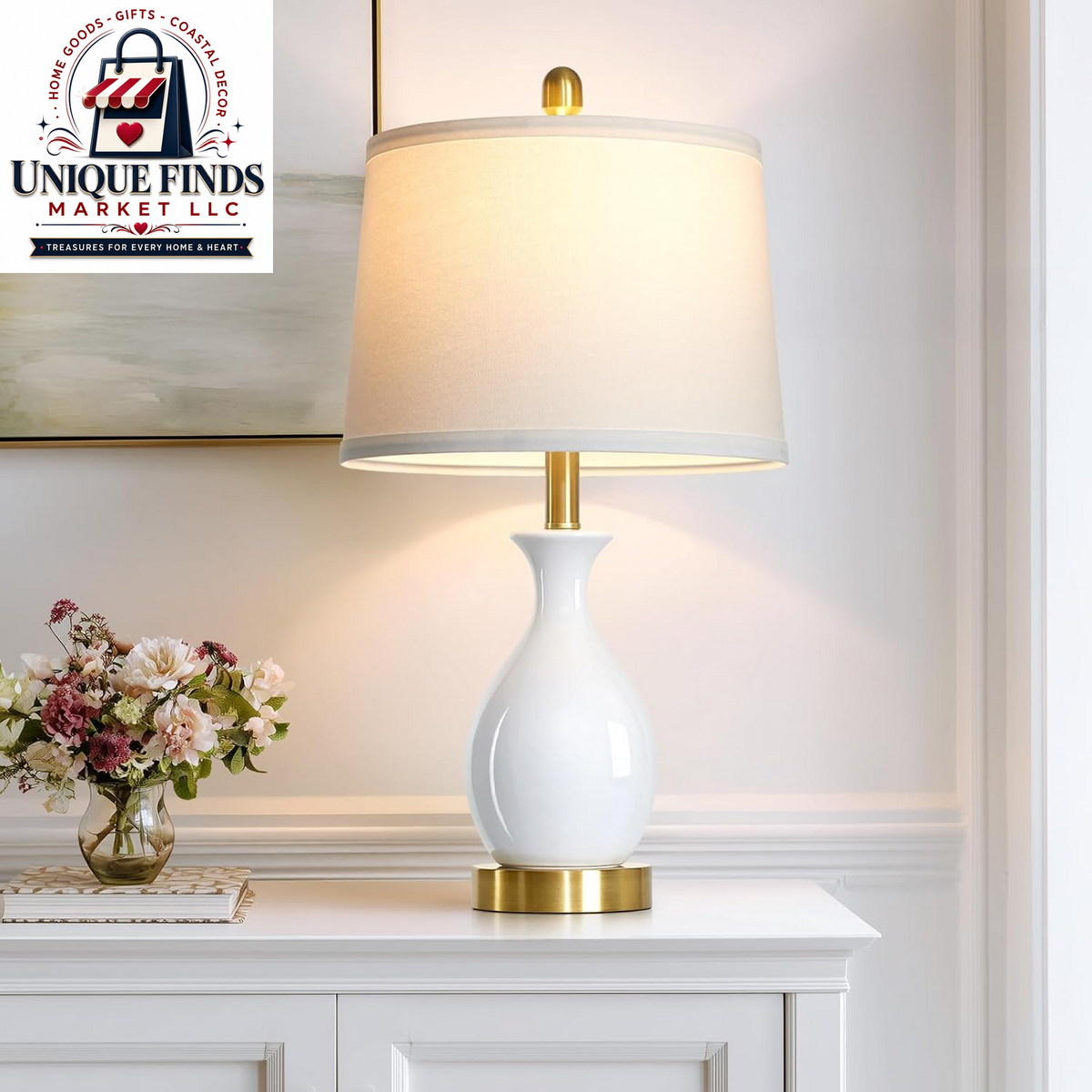 Set of 2 Sage Green 24.5" Ceramic Table Lamps for Bedroom and Living Room, Ideal for Nightstands and End Tables (Includes 2 LED Bulbs)