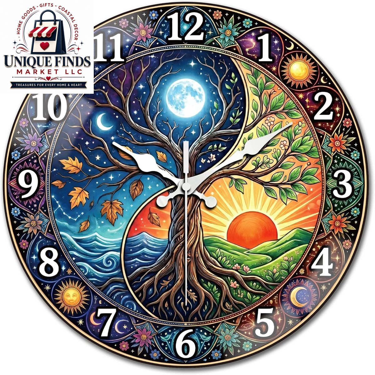 Peacoblue 12-Inch Battery-Operated Basketball Wall Clock