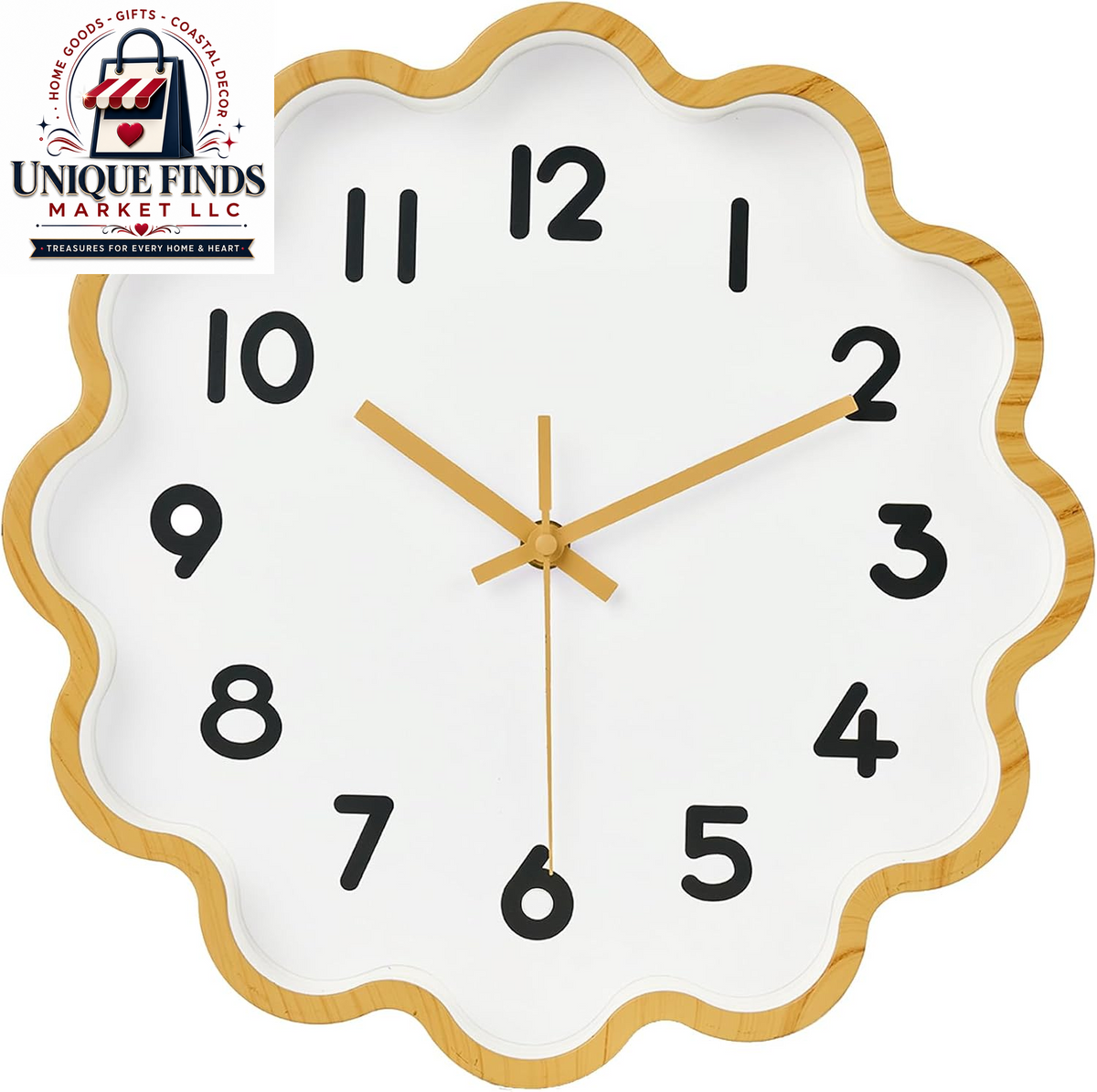 HZDHCLH 12-Inch Battery Operated Silent Wall Clock in Green