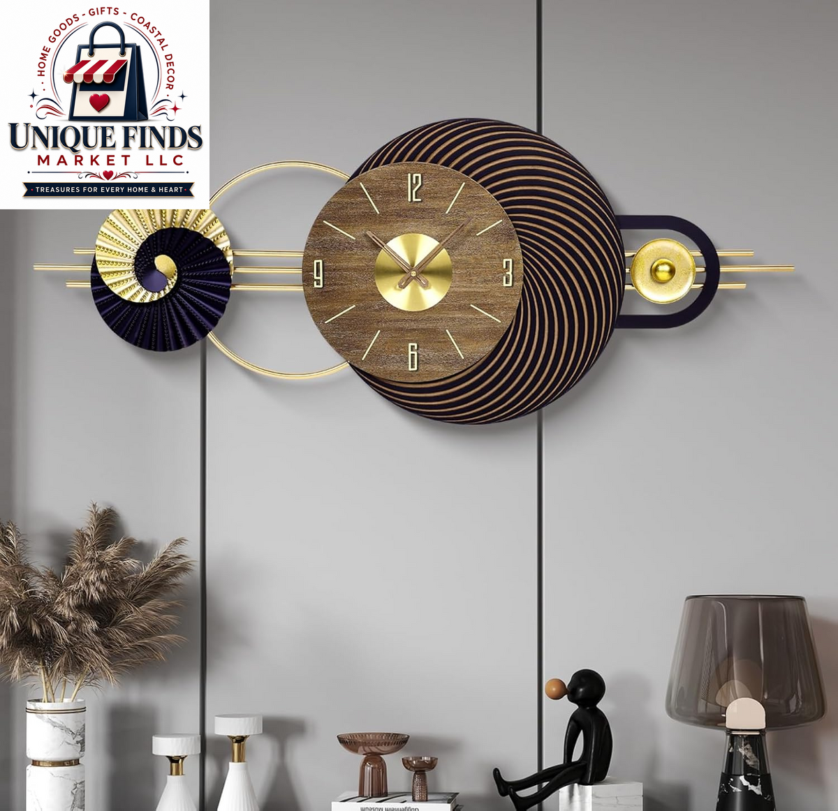 12-Inch Battery-Operated Wooden Wall Clock - Non-Ticking Quartz Analog Clock for Home and Classroom Decor - Easy to Install and Read
