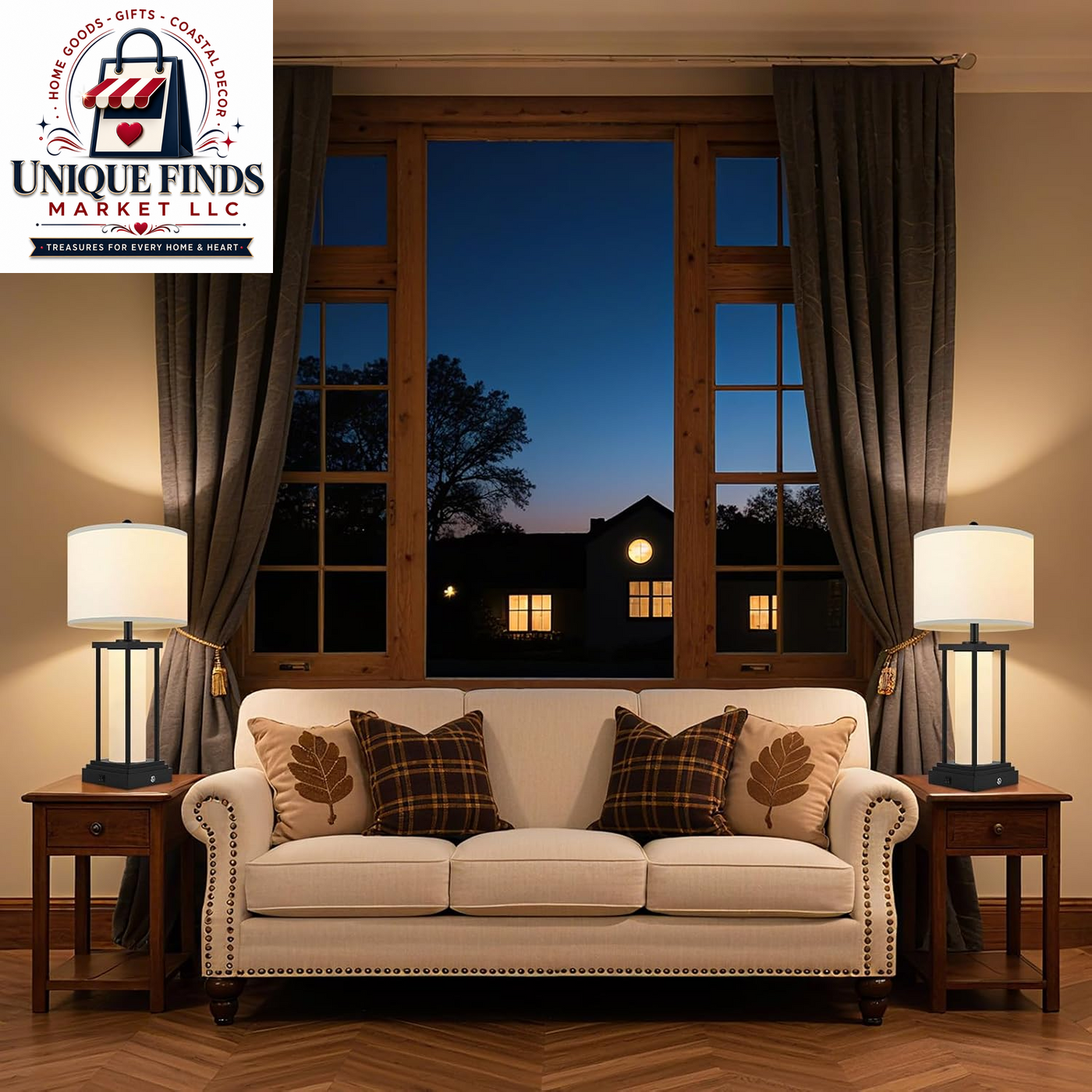 26.8'' Farmhouse Table Lamps, Table Lamps for Livingroom(Bulbs Included)