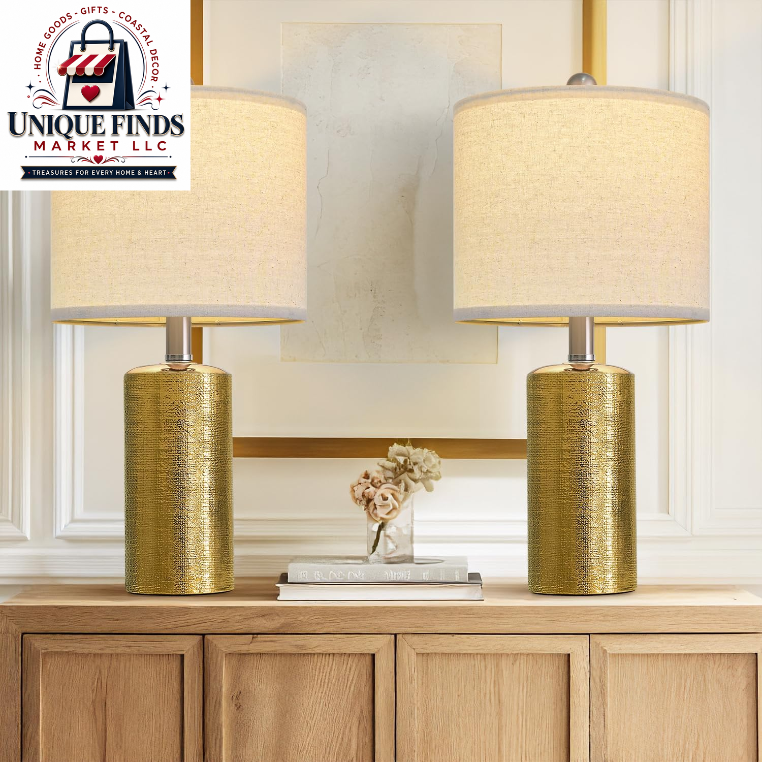 Small Table Lamps Set of 2 for Living Room 20.25" Blue Lamps Bedside Lamps