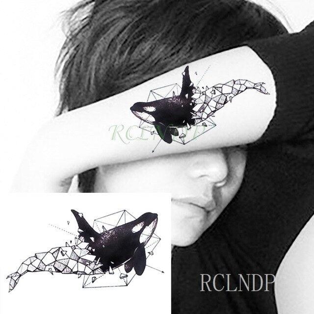 Waterproof Animal Temporary Tattoo Sticker Wolf Modern Tatoo Foot Neck Luxury Tattoos For Men Women