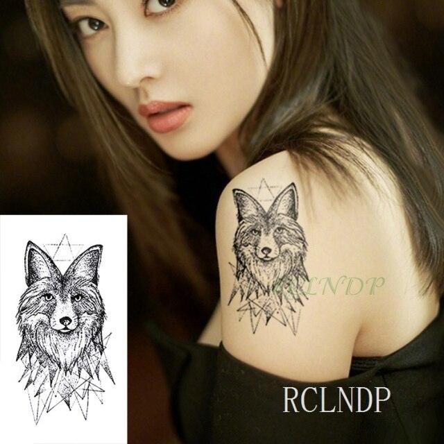 Waterproof Animal Temporary Tattoo Sticker Wolf Modern Tatoo Foot Neck Luxury Tattoos For Men Women