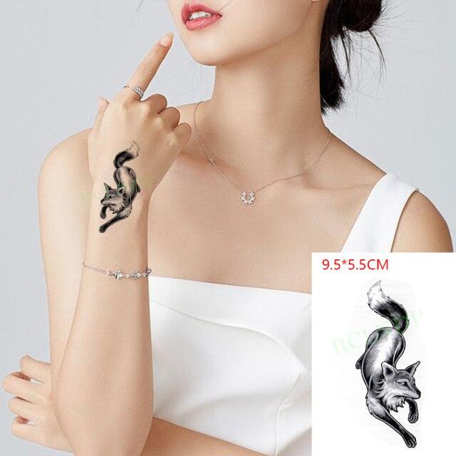 Waterproof Animal Temporary Tattoo Sticker Wolf Modern Tatoo Foot Neck Luxury Tattoos For Men Women