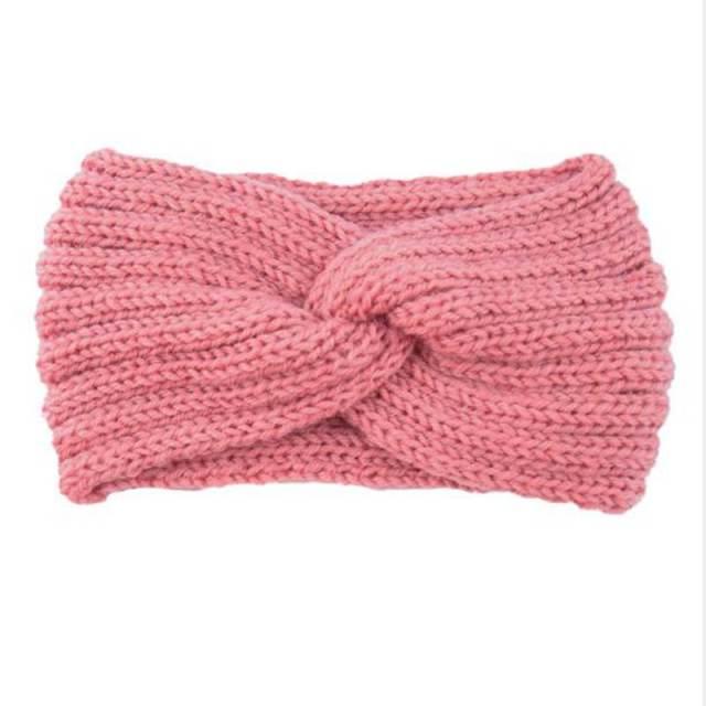 Wide Knitted Headband Bows Knotted Winter Women Turban Hair Accessories For Girls Lady Soft Knitting Winter Headbands Gorgeous Hair Accessories For Women