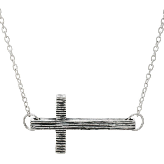 Wish You Well Cross Sterling Necklace