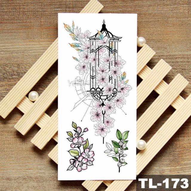 Womans Rose Flower Waterproof Temporary Tattoo Sticker For Arm Body Gorgeous Girls Tattoos