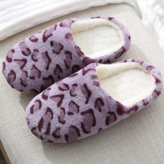 Women Indoor Slippers Warm Plush Home Slipper Autumn Winter Woman House Flat Floor Soft Slipper Silent Slides Plush Fleece Insole Fluffy Slippers For Indoor Home Bedroom