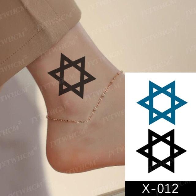 Women's Different Stickers Tattoo Temporary Waterproof Neck Arm Leg Tattoo Colorful Design