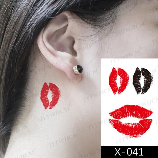 Women's Different Stickers Tattoo Temporary Waterproof Neck Arm Leg Tattoo Colorful Design