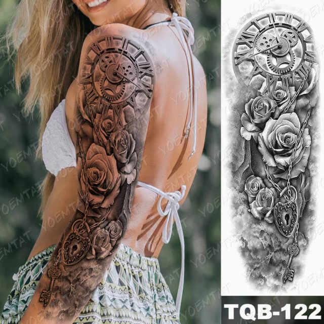 Womens Large Waterproof Temporary Sticker Tattoo Tiger Fox Luxury Design From Wonderland