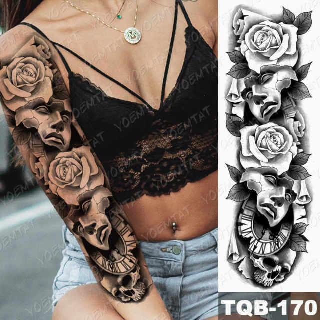 Womens Large Waterproof Temporary Sticker Tattoo Tiger Fox Luxury Design From Wonderland