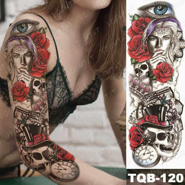 Womens Large Waterproof Temporary Sticker Tattoo Tiger Fox Luxury Design From Wonderland