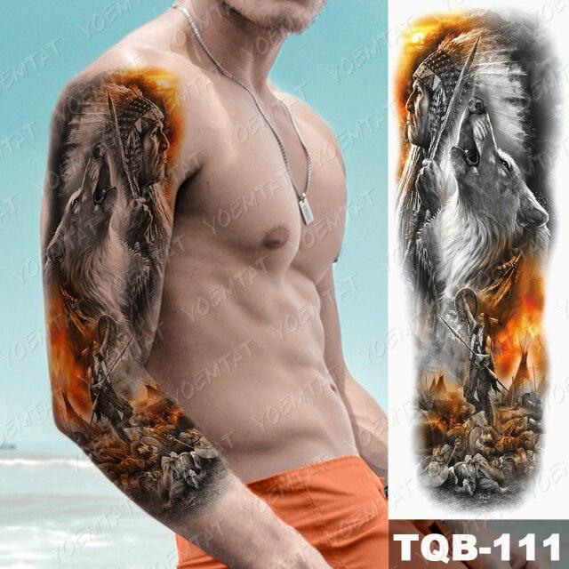 Womens Large Waterproof Temporary Sticker Tattoo Tiger Fox Luxury Design From Wonderland