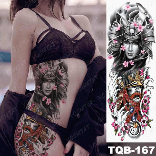 Womens Large Waterproof Temporary Sticker Tattoo Tiger Fox Luxury Design From Wonderland