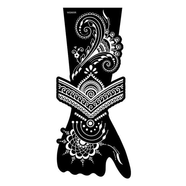 Womens Rose Tattoo Temporary Waterproof Body Tattoos Luxury Flower Design Modern Sticker