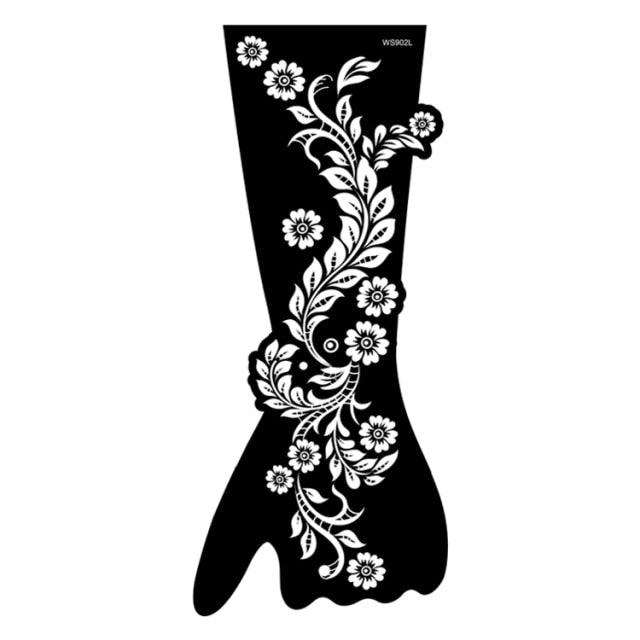 Womens Rose Tattoo Temporary Waterproof Body Tattoos Luxury Flower Design Modern Sticker