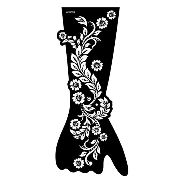 Womens Rose Tattoo Temporary Waterproof Body Tattoos Luxury Flower Design Modern Sticker