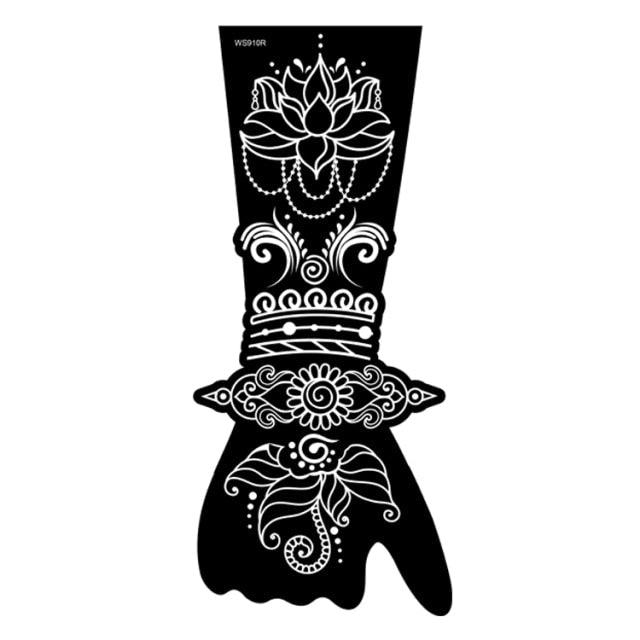 Womens Rose Tattoo Temporary Waterproof Body Tattoos Luxury Flower Design Modern Sticker