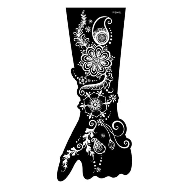 Womens Rose Tattoo Temporary Waterproof Body Tattoos Luxury Flower Design Modern Sticker